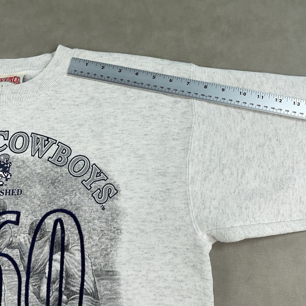 Vintage Dallas Cowboys Sweatshirt Mens Large Nutmeg NFL Football Crewneck 1994 - Picture 10 of 13
